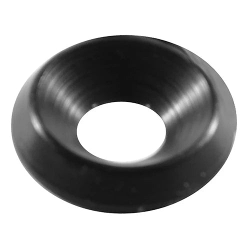 Rondelle en nylon 8 à tête fraisée noire