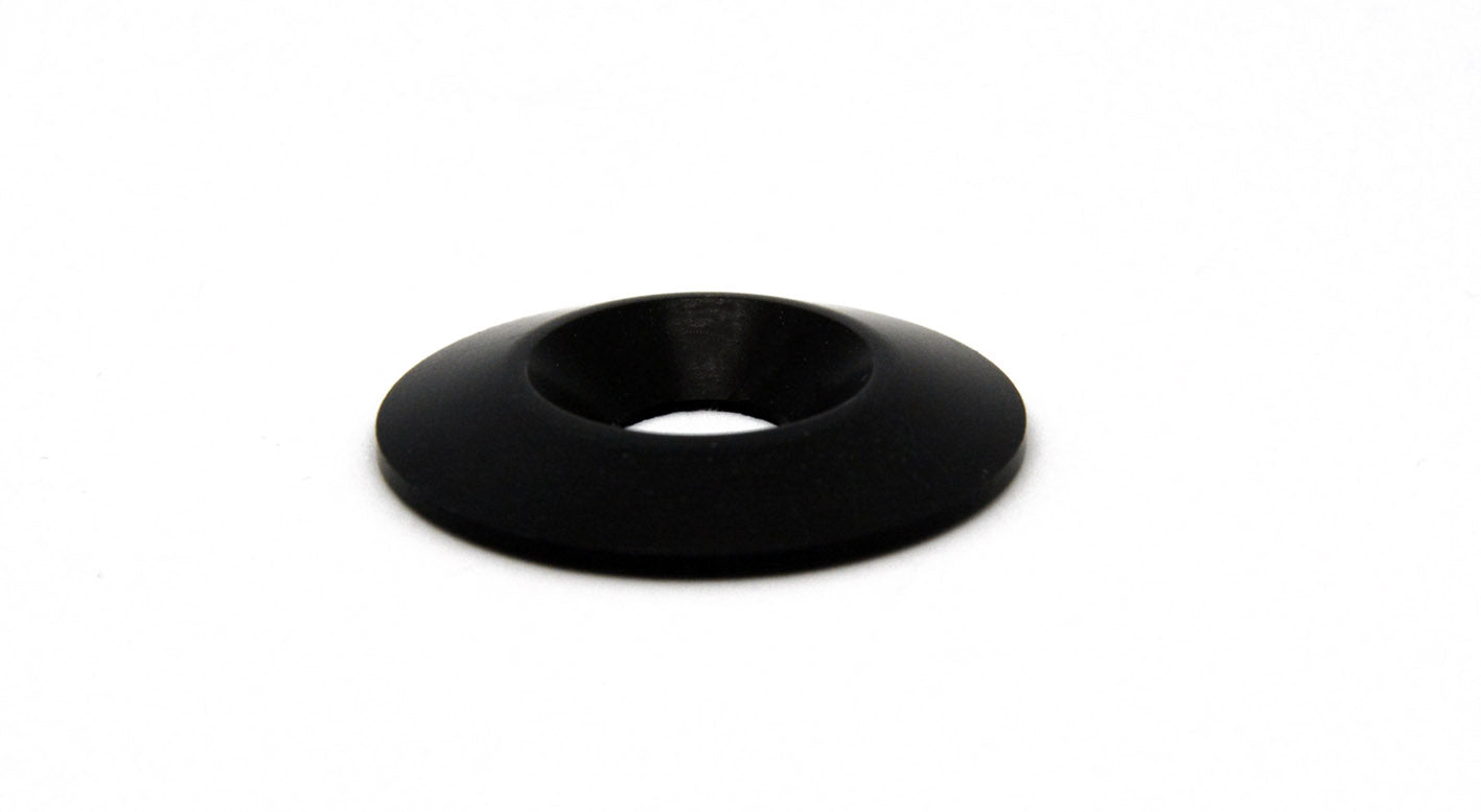 Rondelle siège en aluminium noir 8